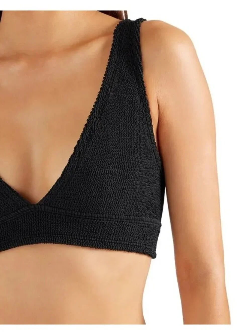 NWT Hunza G Carla Bikini Top & Bottom Black Size One Size